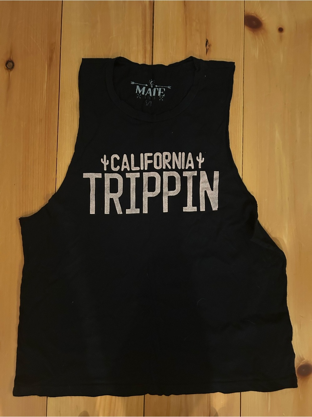 MATE the Label Black 'California Trippin' Muscle Tee